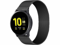 Strado Oceľový remienok pre Samsung Galaxy Watch 4 40/4 Classic 42/46 mm (čierny) univerzálny