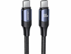 Usams USB-C – USB-C kábel USB 1,2 m čierny (6958444973333)