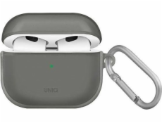 Ochranné púzdro Uniq Glase pre Apple AirPods 3, šedé