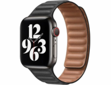 Strado kožený remienok, opasok pre Apple Watch 7 45mm (čierny), univerzálny