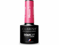 Claresa Claresa Soak Off UV/LED Neón hybridný lak 5 5g