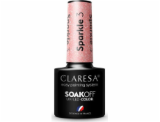 Claresa Claresa Soak Off UV/LED Sparkle hybridný lak 3 5g