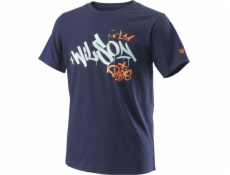 Tričko Wilson Wilson Paris Hope Tech Youth Tee WRA816001 Námornícka modrá L