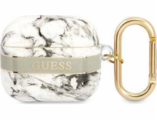 Ochranné puzdro Guess Marble Strap Collection pre AirPods 3, šedé