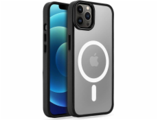 Tech-ProtectMagmat MagSafe Apple iPhone 12/12 Pre priehľadné/čierne puzdro