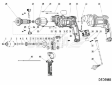 Skľučovadlo Dedra Drill