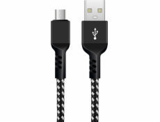 Maclean USB-A - microUSB kábel 2 m čierny (MCE483)