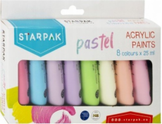 Starpak AKRYLOVÉ FARBY 8COL 25ML PASTEL STK WB 6/24