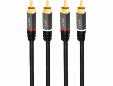 LogiLink RCA (Cinch) x2 - RCA (Cinch) x2 kábel 7,5 m čierny (CA1208)