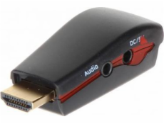 AV adaptér HDMI - D-Sub (VGA) + Jack 3,5 mm čierny (HDMI/VGA+AU-ECO)