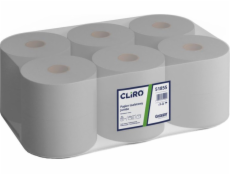 Cliro Cliro - Jumbo rolka toaletného papiera, zberový papier, 12 roliek, 130 m - šedá