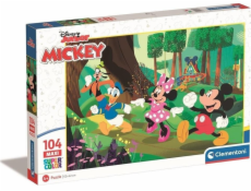 Clementoni CLE puzzle 104 maxi SuperKolor Mickey_Frien..23772