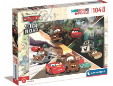 Clementoni CLE puzzle 104 maxi SuperKolor Disney CarsOn.23774