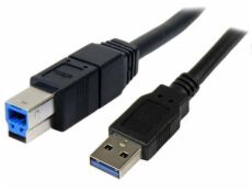 StarTech USB-A - USB-B kábel USB 3 m modrý (USB3SAB3MBK)