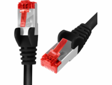 Spacetronik RJ45 CAT 6 S/FTP kábel AWG27 LSZH čierny 3m