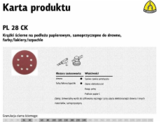 Klingspor brúsny kotúč samolepiaci 125mm PL28CK hr 40 GLS5, 8 otvorov, 50 kusov (270664)