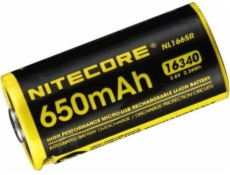 Nitecore Nitecore 16340 - 650mAh 3,6 V - 3,7 V NL1665R Li-ion s micro USB