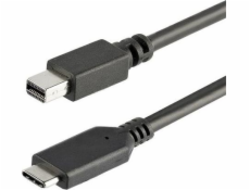 StarTech USB-C - mini DisplayPort USB kábel 1 m čierny (CDP2MPMMM1MB)