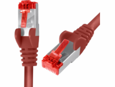 Spacetronik RJ45 CAT 6 S/FTP kábel AWG27 LSZH červený 15m