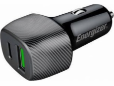 Nabíjačka Energizer Energizer Ultimate - USB-C a USB-A 38W PD + QC3.0 nabíjačka do auta (čierna)