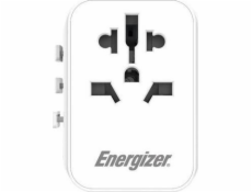 Energizer Energizer Ultimate Charger - cestovný adaptér pre EÚ / USA / AU / UK + 2x USB-A a USB-C s certifikáciou MFi (biela)