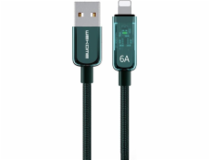 Wekome USB-A - Lightning kábel 1 m Zelený (WK-WDC-180_01_GREEN)