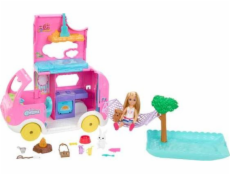 Súprava Barbie Mattel Camper Chelsea bábika 2v1 (HNH90)