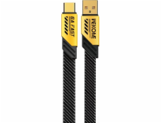 Wekome USB-A - USB-C USB kábel 1 m čierny (WK-WDC-190_02_YELLOW)