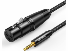 Ugreen Jack 3,5 mm - XLR kábel 2 m čierny (UGR984BLK)