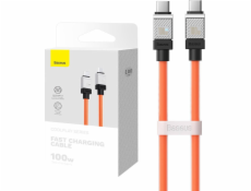 Baseus USB-C - USB-C USB kábel 1 m oranžový (CAKW000207)