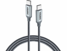 Choetech USB-C – USB-C USB kábel 1,8 m strieborný (6971824973099)