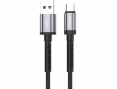 Foneng USB-A – USB-C kábel USB 1 m čierny (X83 Type-C)