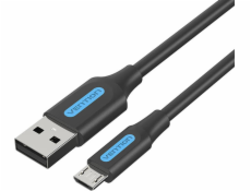 Vention USB-A - microUSB kábel 1 m čierny (COLBF)