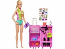 Mattel Barbie bábika Morský biológ Sada s bábikou HMH26