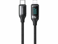 Usams USB-C – Lightning kábel 1,2 m čierny (6958444975436)