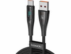 Toocki USB-A - USB-C USB kábel 1 m čierny (TXCTXY2A01)