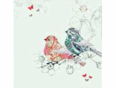 Karta Clear Creation Swarovski square Birds (CL0504)