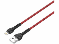 LDNIO USB-A - Lightning kábel 2 m červený (LS482 lightning)