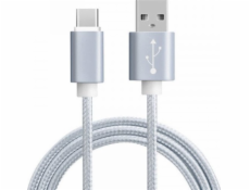 Vega USB-C – USB-C kábel strieborný (27104)