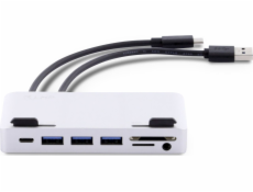 LMP USB HUB 1x SD 1x USB-C 1x microSD + 3x USB-A 3.0 (LMP-USBC-ATT-HUB-SL)