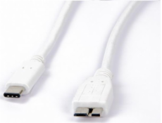 LMP USB-C - microUSB USB kábel 1 m Biely (LMP-USBC-MUSB-W)