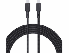 Aukey USB kábel Aukey CB-KCC101 USB-C na USB-C kábel 1m (čierny)