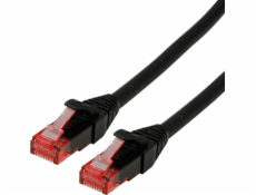 Roline ROLINE - Patch-Cable - RJ-45 (M) až RJ-45 (M) - 3 m - UTP - CAT 6 - bezhalogénový, tvarovaný, lankový - čierny (21.15.2553)