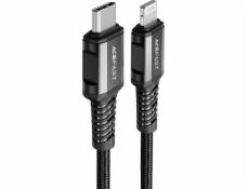 Acefast USB-C – Lightning kábel 1,2 m čierny (6974316280484)