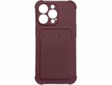 Hurtel Card Armor Case Case Cover pre iPhone 11 Pre Max Card Wallet Silicone Armor Air Bag Case Raspberry