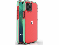 Gélové puzdro Hurtel Spring Case s farebným rámčekom pre iPhone 13 mini mint