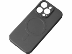Silikónové puzdro Hurtel Magnetic pre iPhone 14 Plus Silikónové puzdro Magsafe - čierne