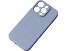 Hurtel Magnetické silikónové púzdro pre iPhone 14 Pre Silikónové púzdro Magsafe - šedomodré