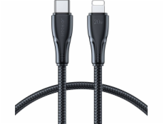 Joyroom USB-C – Lightning kábel 0,25 m čierny (JYR696)