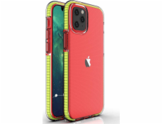 Hurtel Spring Case, gélové puzdro s farebným rámčekom pre iPhone 13 Pro, žlté